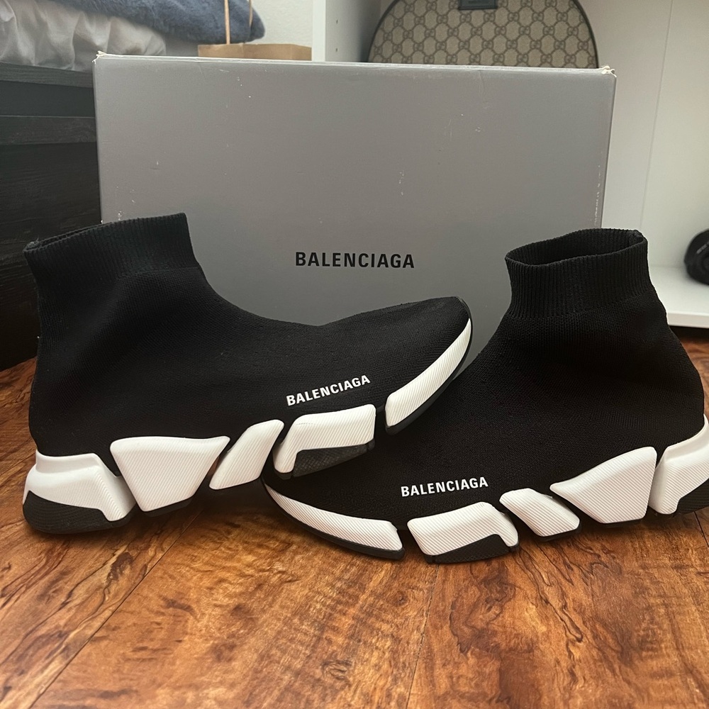 Balenciaga Speed 2.0 Black and White Authentic!